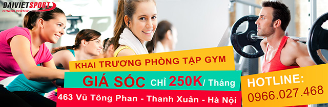 KHuyến mãi phòng tập gym ĐẠI VIỆT