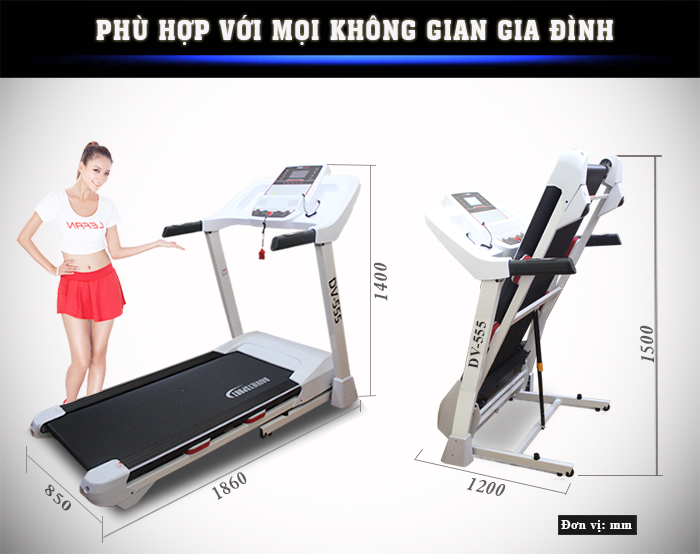 Máy chạy bộ điện Đại Việt DV-555