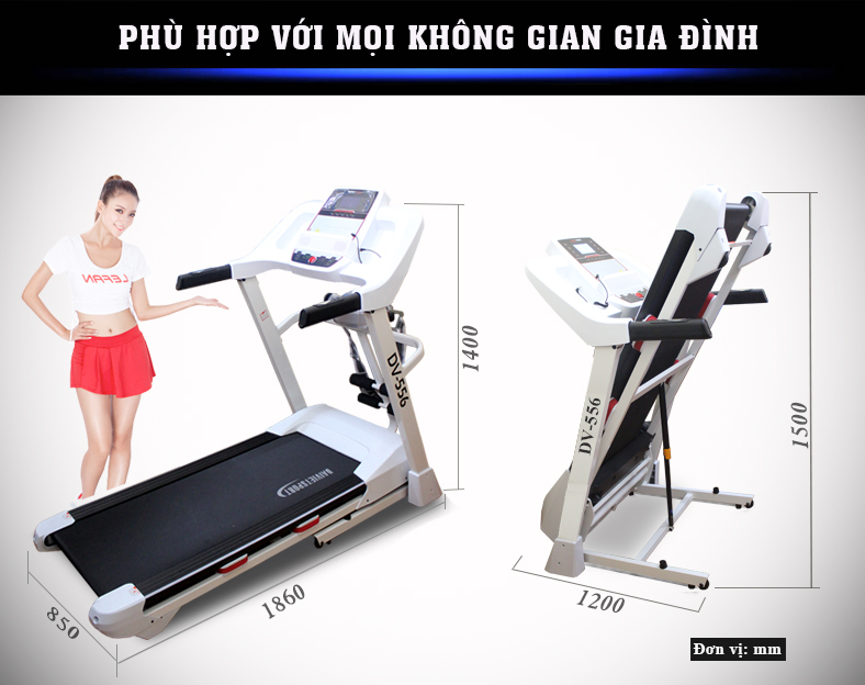 khung sườn máy chạy bộ DV-557